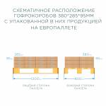 Гофрокороб 380*285*95 мм Т-23 (профиль B) белый Гофрокороб 380*285*95 мм Т-23 (профиль B) белый